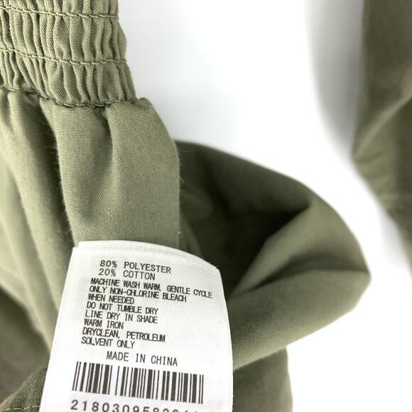 E Hyphen World Gallery Free Size Top Collar Button Up Long Sleeve Cinched Waist - Picture 7 of 8